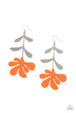 Palm Beach Bonanza - Orange Earrings