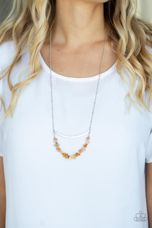 Pebble Prana - Yellow Necklace