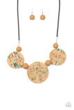 Pop The Cork- Blue Necklace