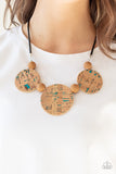 Pop The Cork- Blue Necklace
