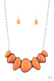 Primitive- Orange Necklace