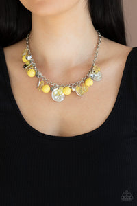 Prismatic Sheen- Yellow Necklace