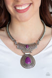 Prowling Prowess - Purple Necklace