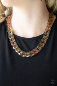 Put It On Ice - Brass Necklace