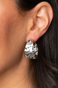 Put Your Best Face Forward- Silver Earrings