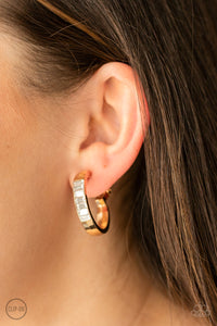 Ready, Steady, GLOW - Gold Clip On Earrings