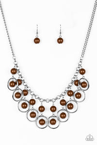 Really Rococo- Brown Necklace