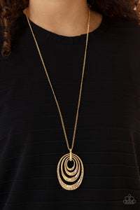 Renegade Ripples - Gold Necklace