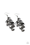 Resplendent Reflection- Black Earrings