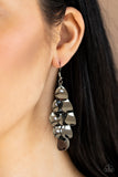 Resplendent Reflection- Black Earrings