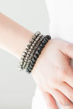 Retro Rocker-Black Bracelet