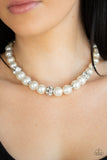 Rich Girl Refinement- White Necklace