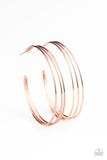 Rimmed Radiance- Copper Earrings