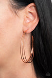 Rimmed Radiance- Copper Earrings