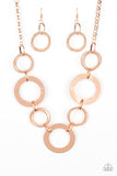 Ringed In Radiance- Copper Necklace