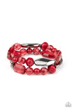 Rockin Rock Candy- Red Bracelet