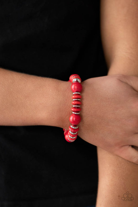 Rustic Rival - Red Bracelet