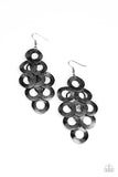 Scattered Shimmer- Black Earrings