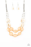 Seacoast Sunset- Brown Necklace