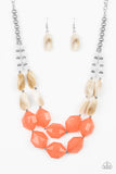 Seacoast Sunset- Orange Necklace