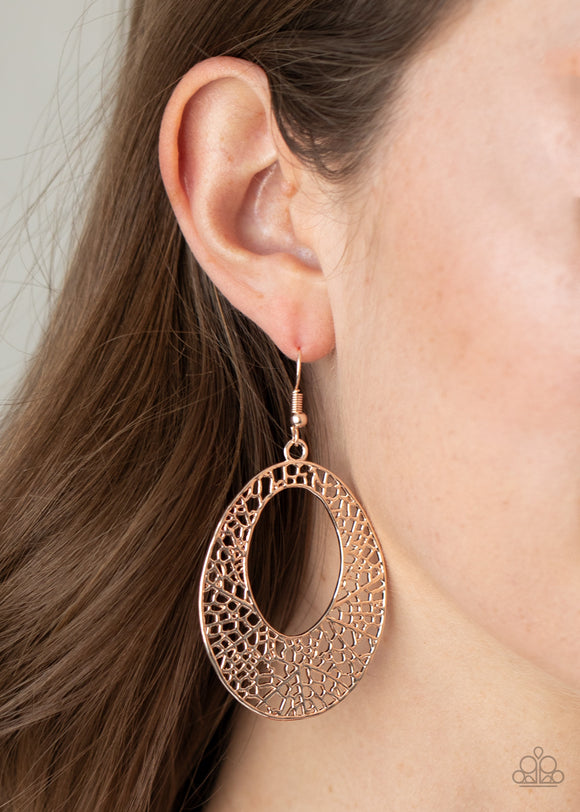 Serenely Shattered- Gold Earrings