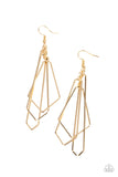 Shape Shifting Shimmer- Gold Earrings