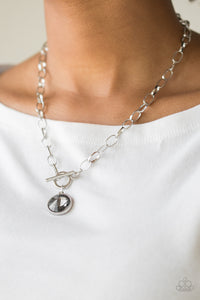 She Sparkles On- Silver Necklace