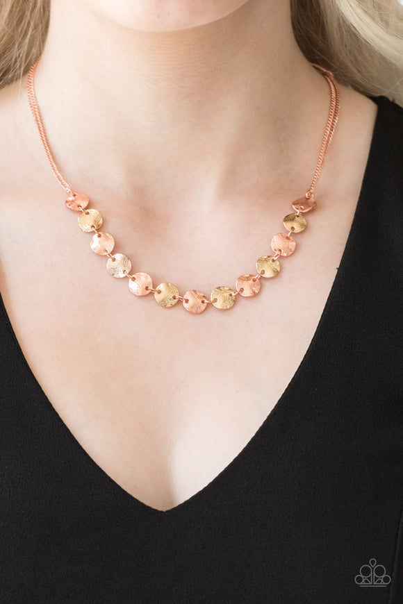 Simple Sheen- Copper Necklace