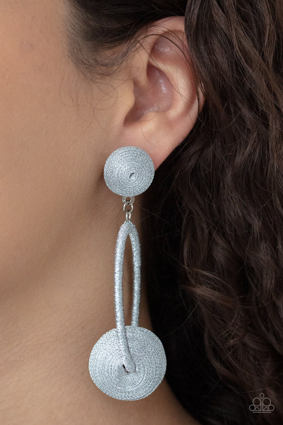 Social Sphere - Silver Earrings