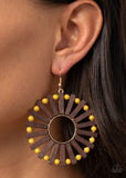 Solar Flare- Yellow Earrings