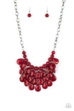 Sorry To Burst Your Bubble- Red Necklace