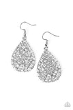 Sparkle Brighter- White Earrings