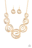 Statement Swirl- Gold Necklace