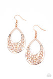 Stylish Serpentine- Rose Gold Earrings