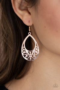 Stylish Serpentine- Rose Gold Earrings