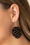 Summer Escapade - Black Earrings