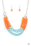 Summer Ice- Orange Necklace