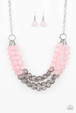 Summer Ice- Pink Necklace