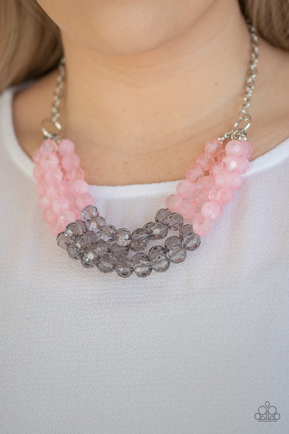 Summer Ice- Pink Necklace