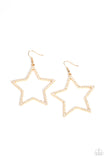 Supernova Sparkle - Gold Earrings