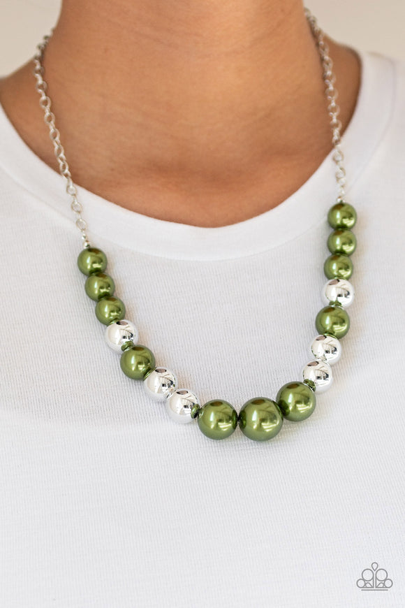 Take Note- Green Necklace