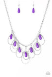 Tango Tempest- Purple Necklace