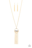 Terra Tassel- Gold Necklace