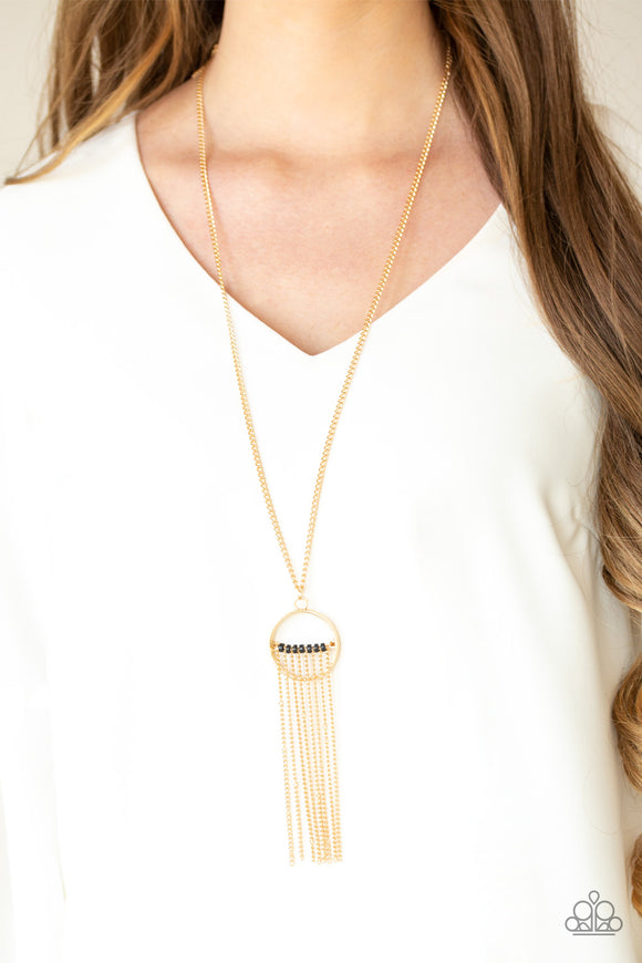 Terra Tassel- Gold Necklace