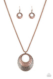 Texture Trio - Copper Necklace