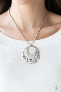 Texture Trio- Silver Necklace