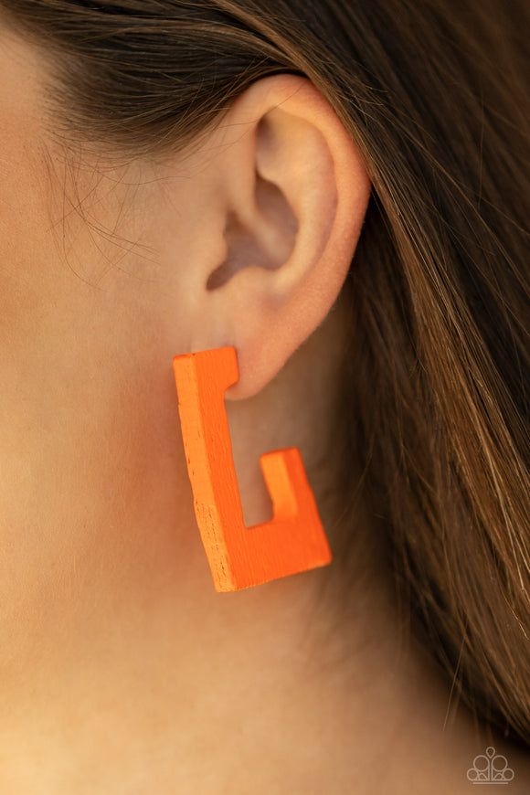 The Girl Next OUTDOOR- Orange Earrings