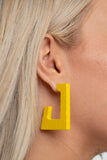 The Girl Next Outdoor- Yellow Earrings