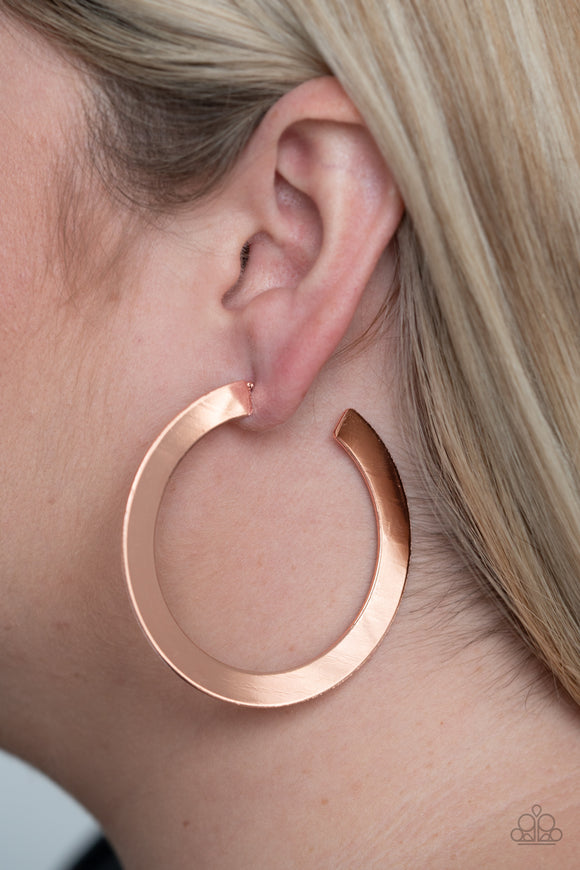 The Inside Track- Copper Earrings