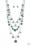 The Partygoer - Green Necklace